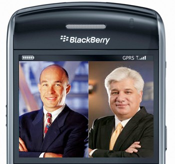 Former, but still looming, RIM co-CEOs Mike Lazaridis &amp; Jim Balsillie